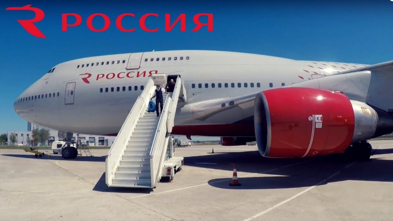 ROSSIYA BOEING 747-400 / MOSCOW - SIMFEROPOL - YouTube