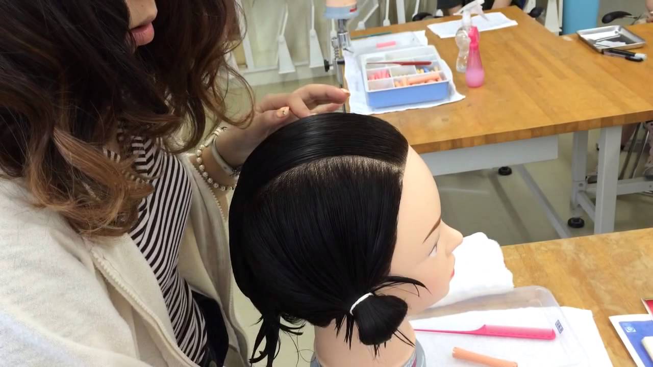 ワインディング ブロッキング 美容師国家試験 - YouTube
