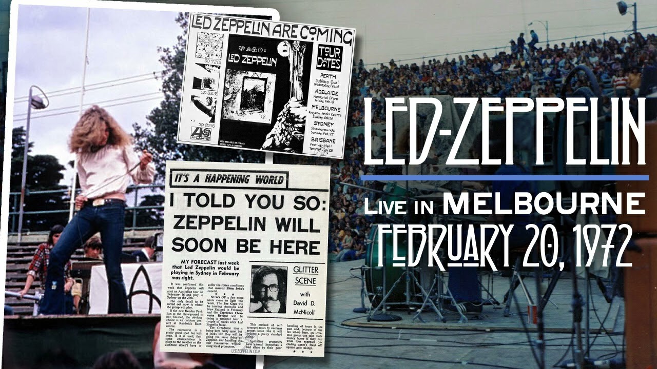 Led Zeppelin - Live in Melbourne, Australia (Feb. 20th, 1972