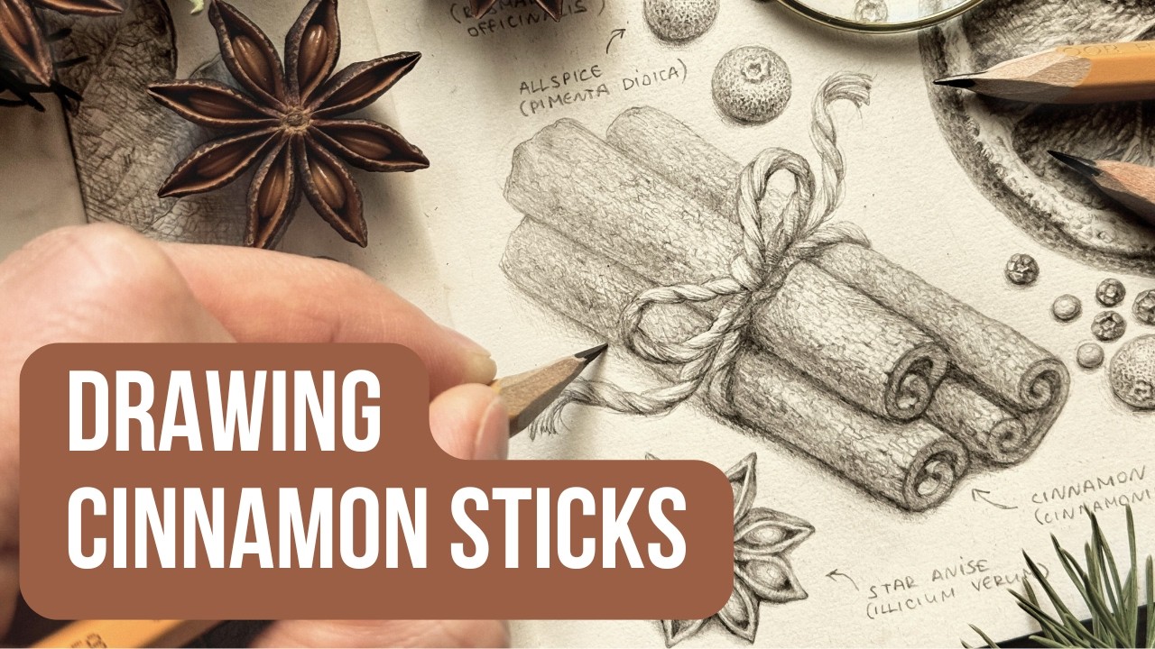 The Secret to Drawing Bark Texture with Graphite Pencils