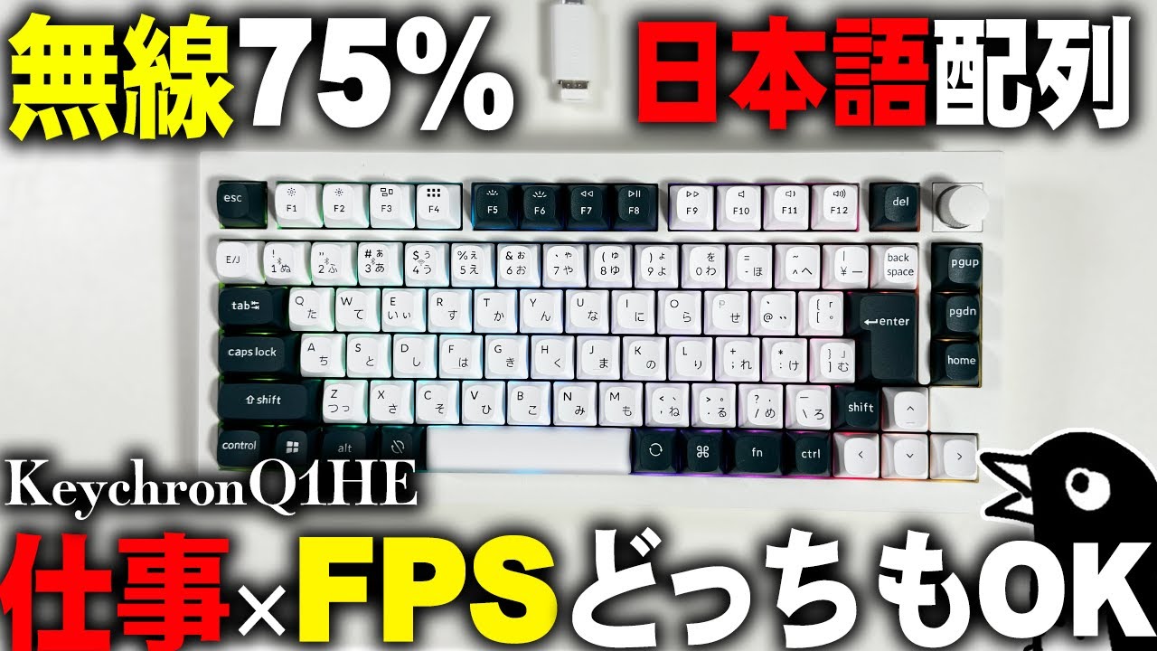 超万能】待望のJIS版Q1HE登場！ラピッドトリガー 0.1mm、2.4GHz無線