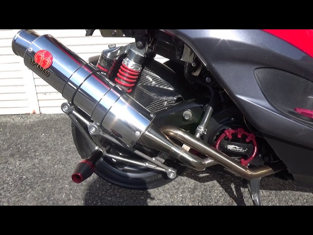 シグナスX SE44J SP忠男 PURE SPORT マフラー サウンド！エンジン始動