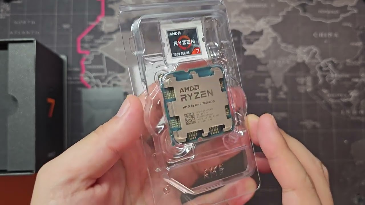 AMD Ryzen 7 7800X3D 8コア 16スレッド CPU 開封動画 Unboxing