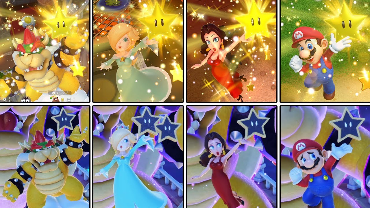 All Get a Star ＆ Ztar Animations - Super Mario Party Jamboree