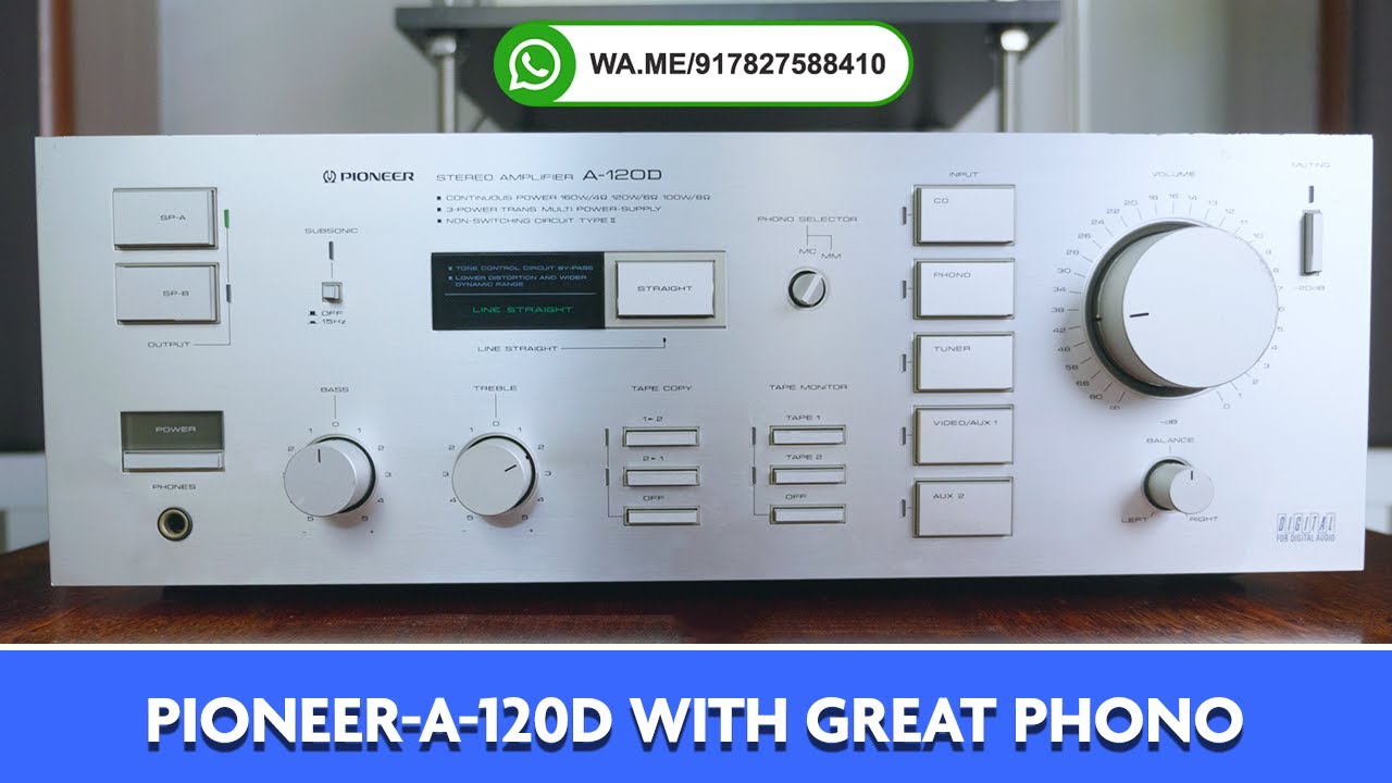 Pioneer A-120D Integrated Amplifier - great phono #vintagemusic