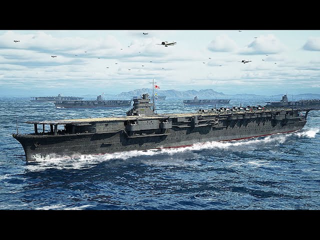 5-minute commentary] Aircraft carrier Shokaku recreated in 3DCG