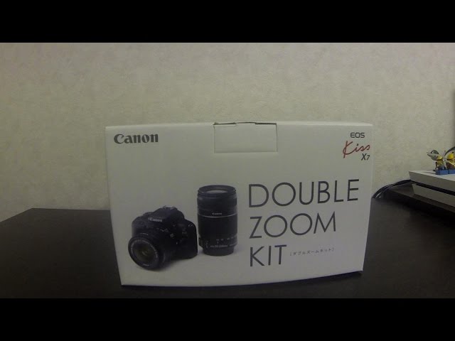 Canon EOS KISS X7 一眼レフ初心者がダブルズームキット開封 - YouTube
