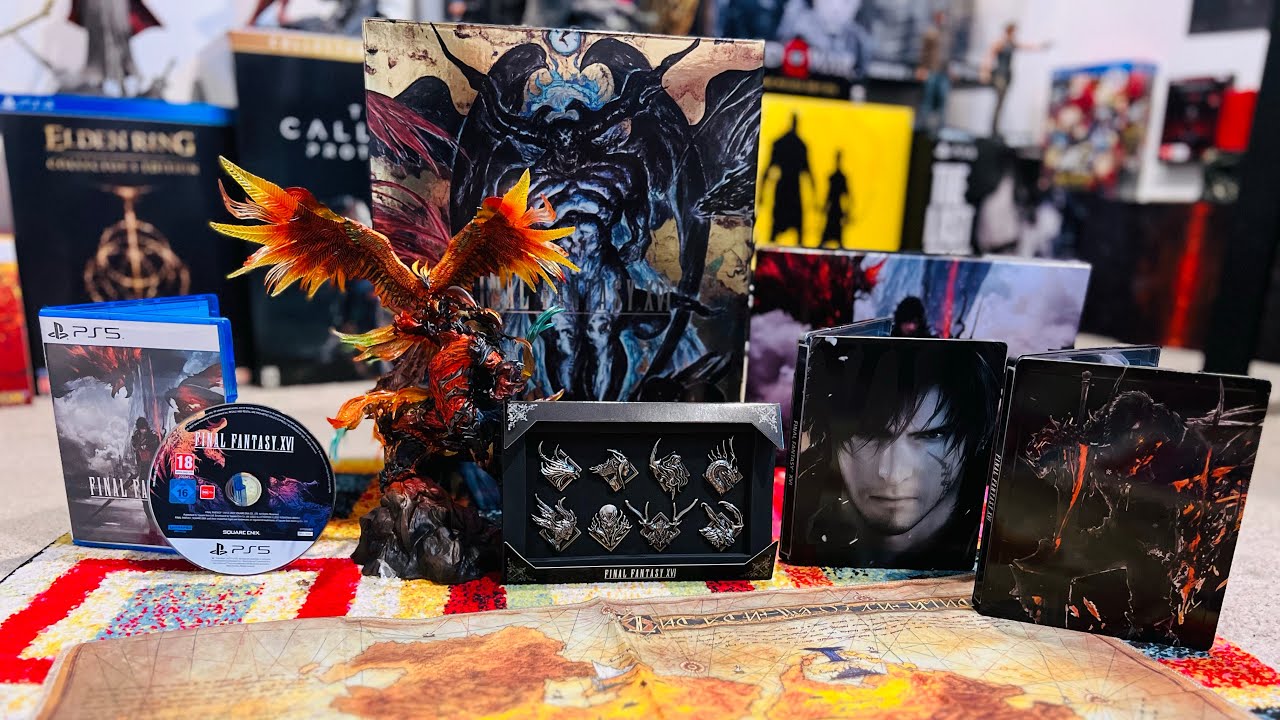 Final Fantasy XVI Collector Edition Unboxing 😍😍 & Steelcase