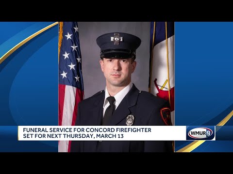Funeral service for Concord firefighter set for March 13 - YouTube