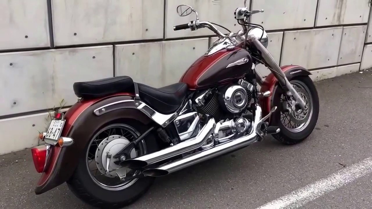 ドラッグスター400クラシック 極太スラッシュマフラー - YouTube