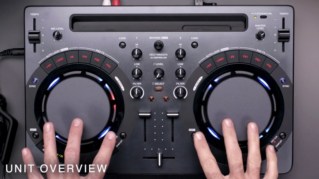 Pioneer DDJ-WEGO3 Compact DJ Controller with iOS Compatibility