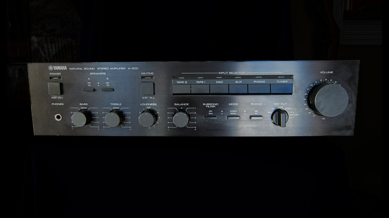 Yamaha A-500 Integrated Amplifier- Vintage Audio Review Episode