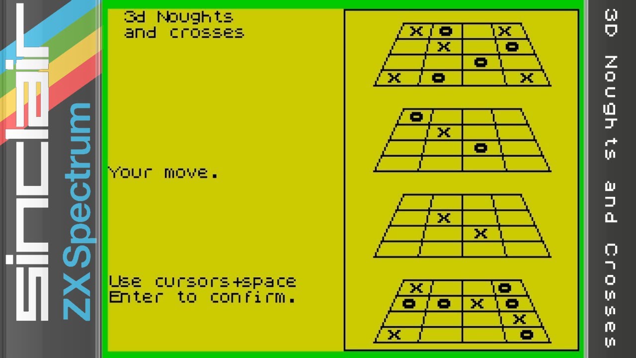 3D Noughts and Crosses - ZX Spectrum [Longplay] - YouTube
