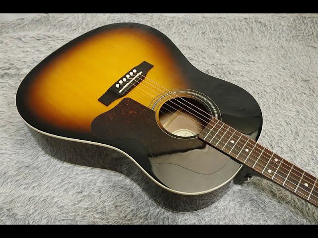 2016 made Epiphone 1963 EJ-45 Acoustic Guitar Vintage sunburst