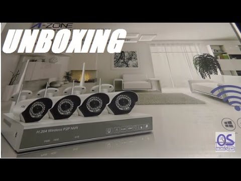 Unboxing: A-ZONE 4CH 960P NVR Wireless CCTV Security Camera System