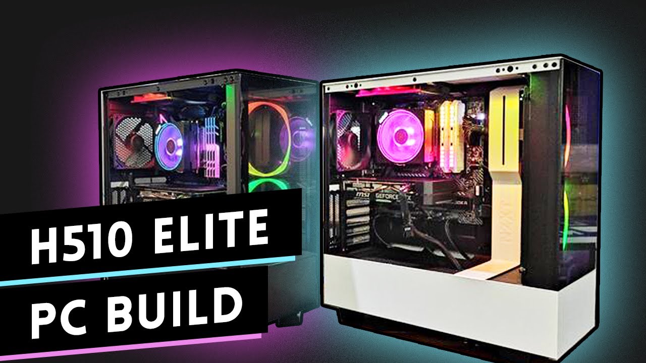 NZXT H510 Elite Build with Kraken X53 240mm Rad - YouTube