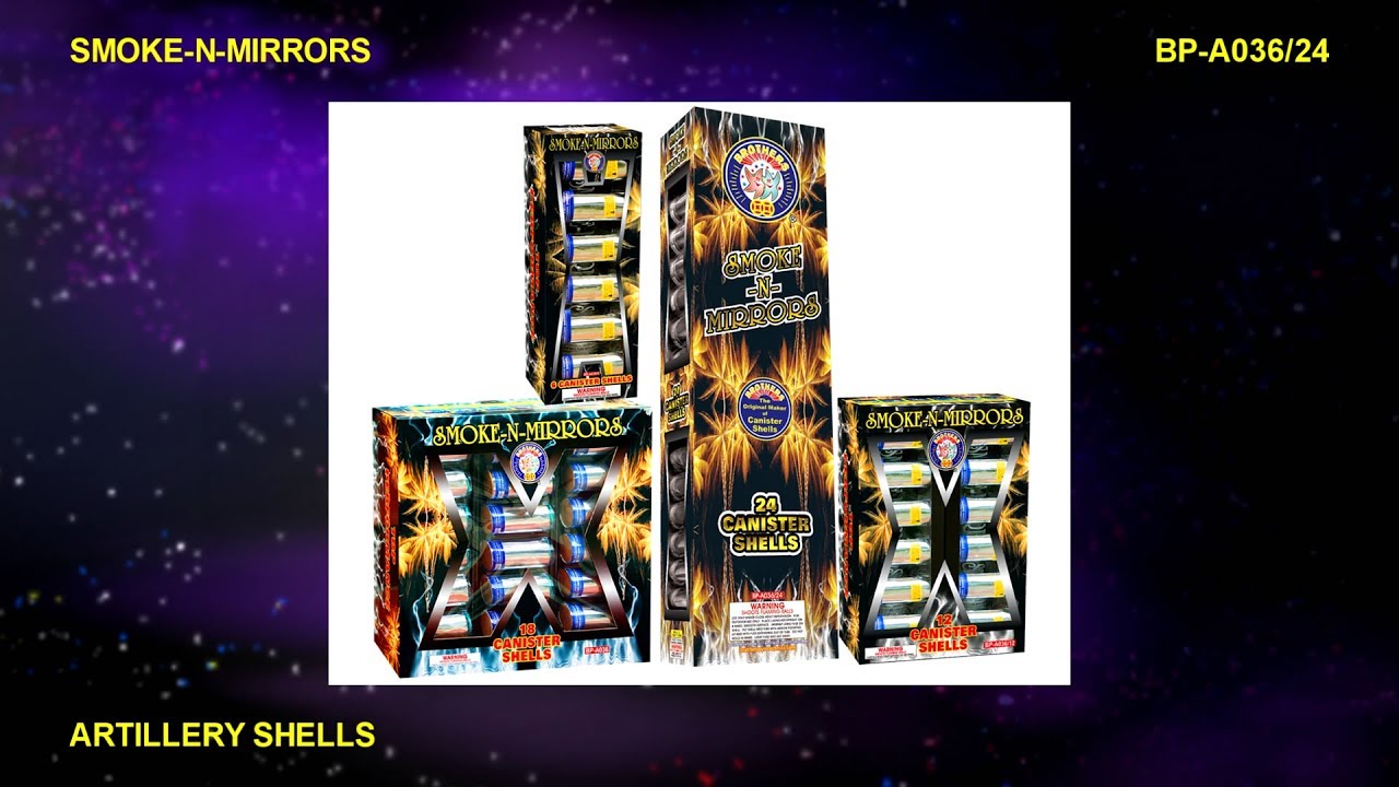 Smoke N Mirrors 24 Pack Fireworks - Rocket Fireworks