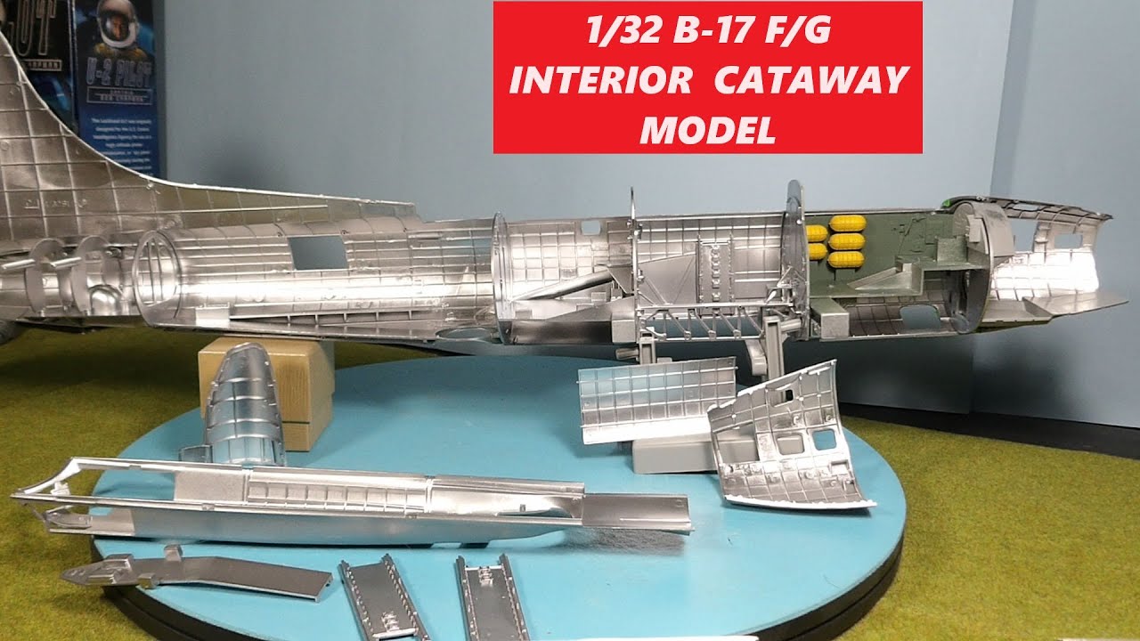 1/32 B-17 F/G FULL CROSS SECTION INTERIOR DETAIL MODEL BY HK