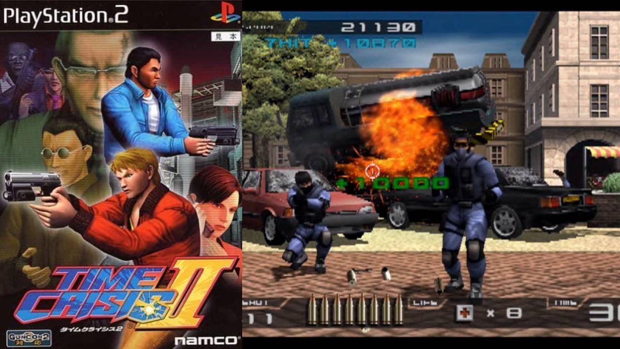 PS2『タイムクライシス2』アーケードモードをクリア【マルカツ!レトロ