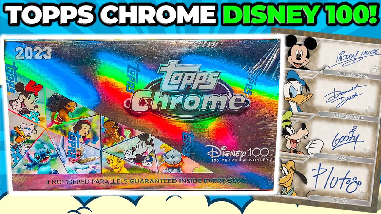 Topps Chrome Disney 100 Hobby Box OPENING! - YouTube