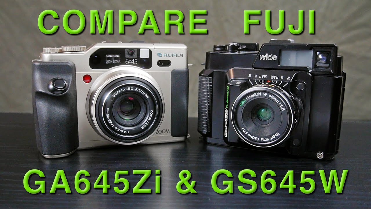 Comparing Fuji GA645Zi and GS645W - YouTube