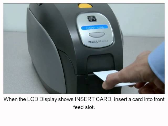 Zebra - ZXP Series 3: Manual Card Feed - YouTube