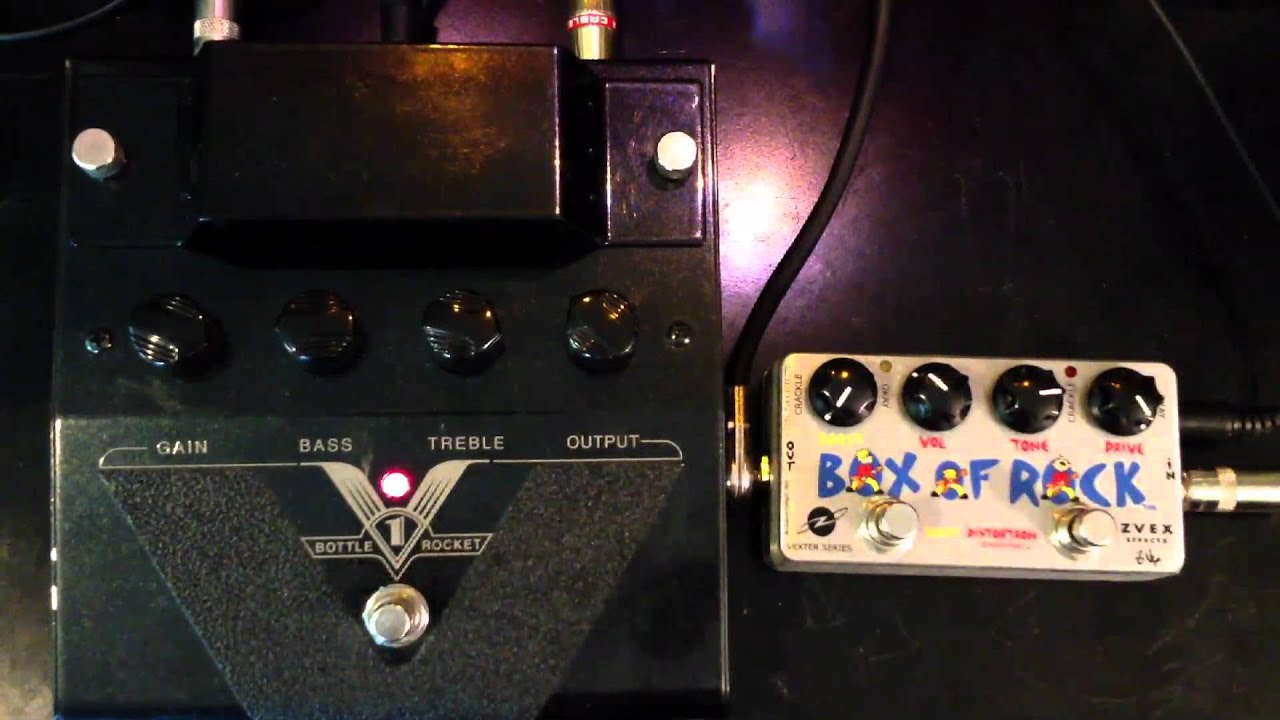 Mesa Boogie V1 Bottle Rocket vs Zvex Box of Rock - YouTube