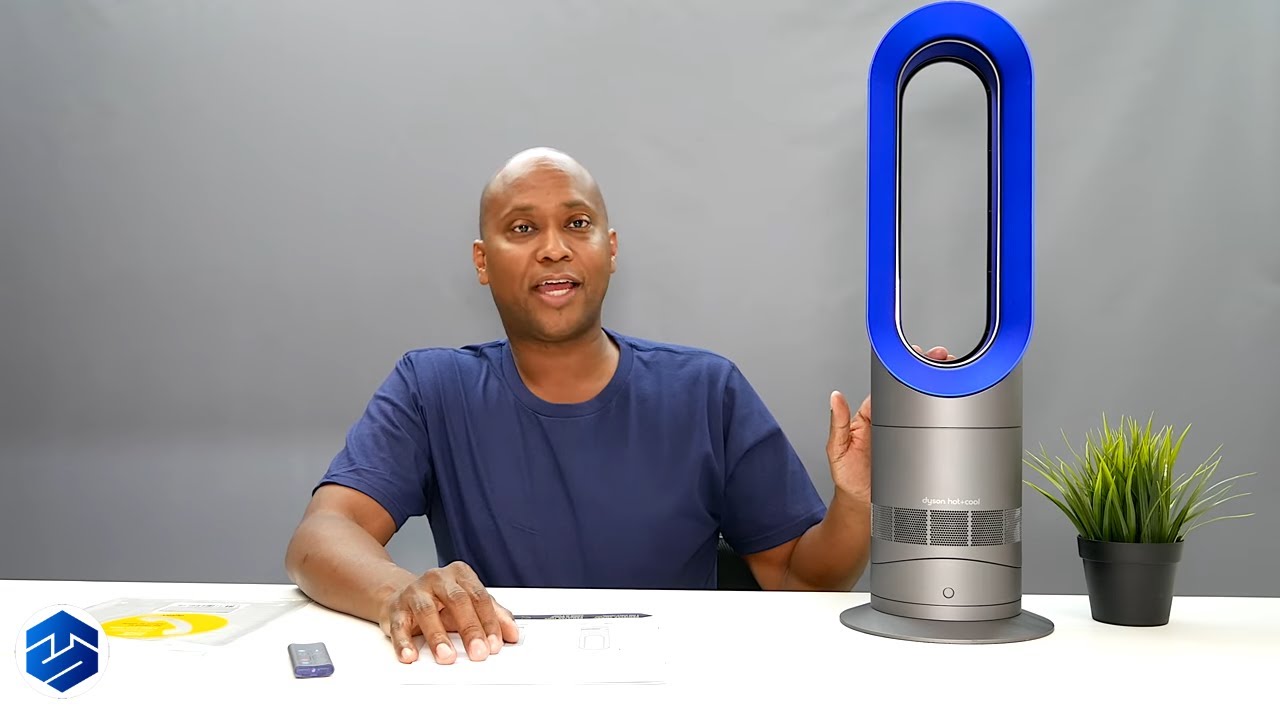 Dyson AM09 HOT + COOL Bladeless Fan - YouTube
