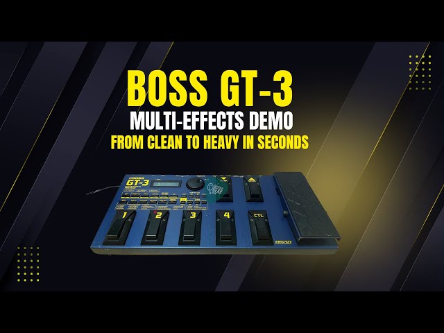 BOSS GT-3 Multi-Effects Demo – From Clean to Heavy in Seconds