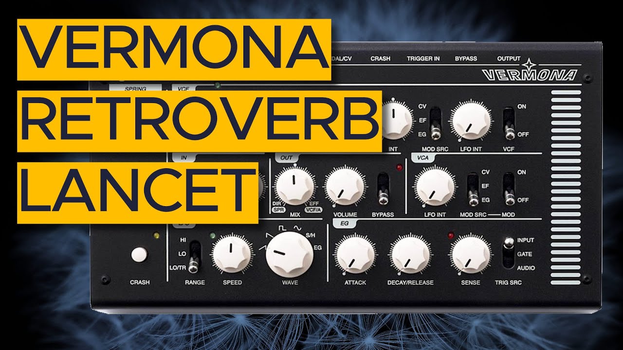 Vermona Retroverb Lancet Sound Demo (no talking) with Novation