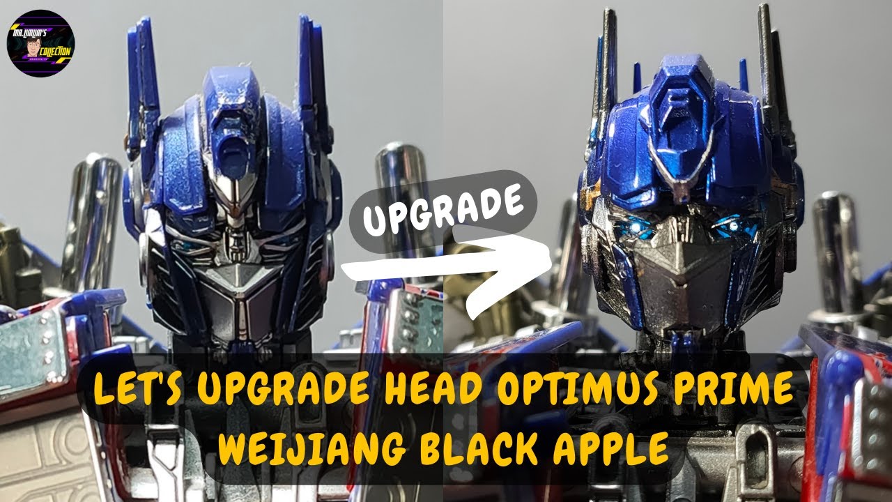 LET'S UPGRADE HEAD Optimus Prime Black Apple Wei Jiang W8606