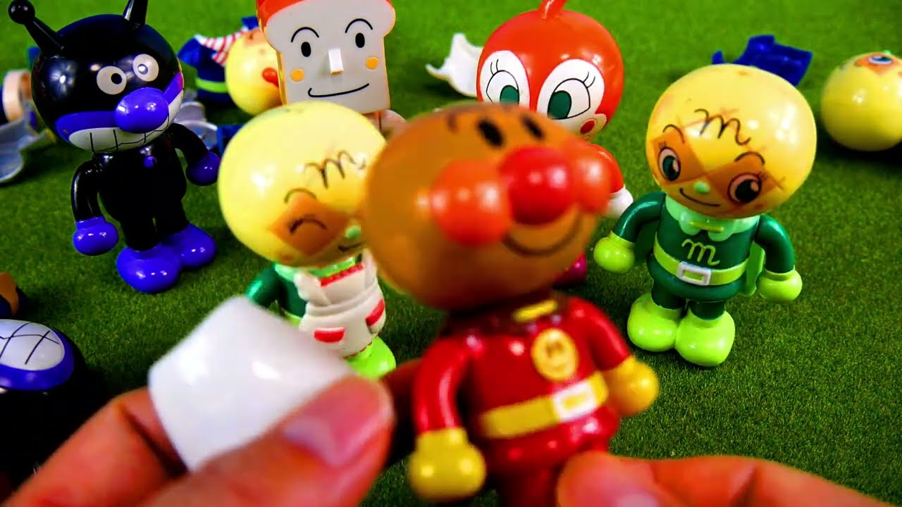 アンパンマン おもちゃ ばいきんまん、ドキンちゃん、しょくぱんまん