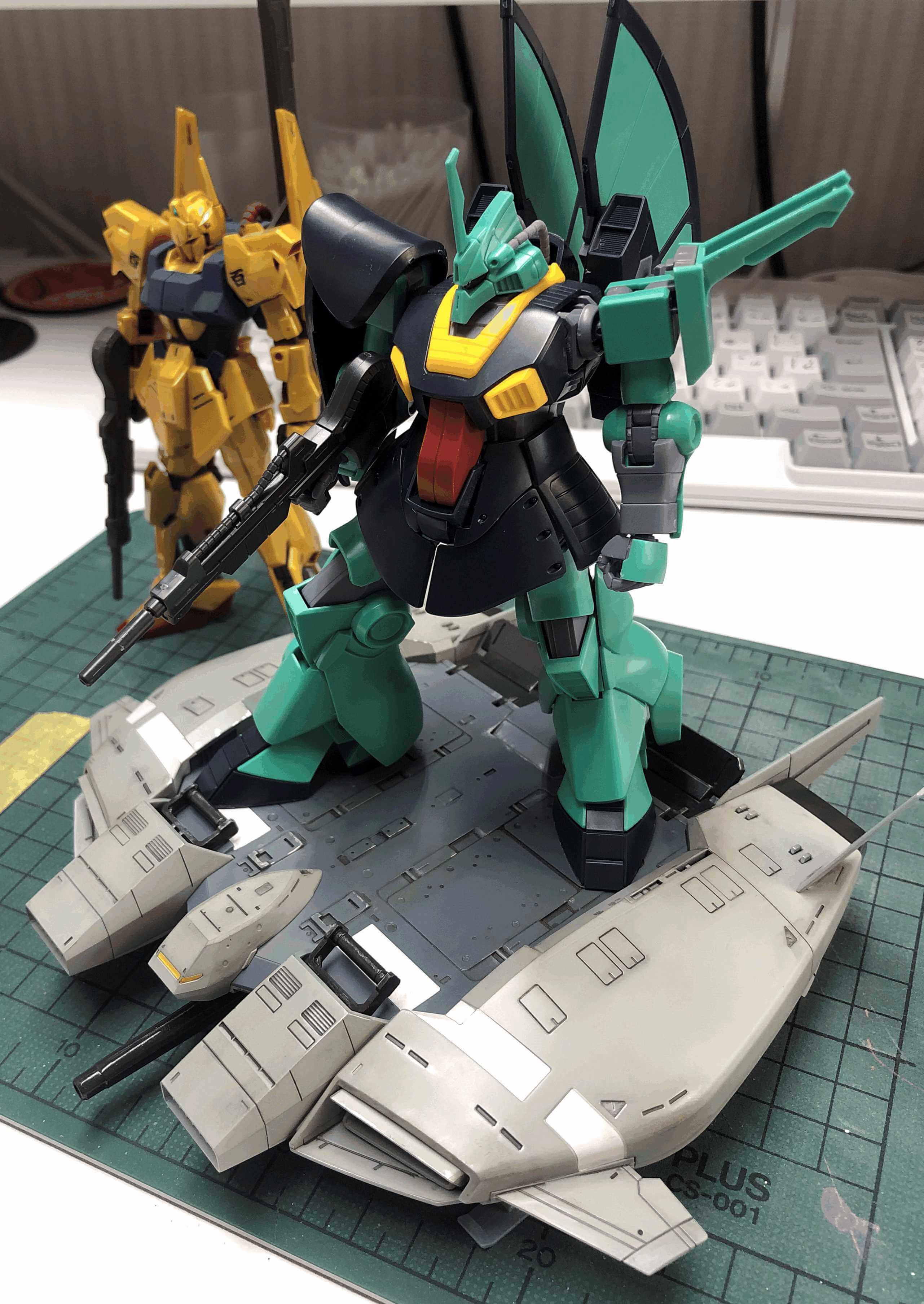 HGUC 1/144 ディジェ ガンプラ 素組みレビュー、ベースジャバーとの