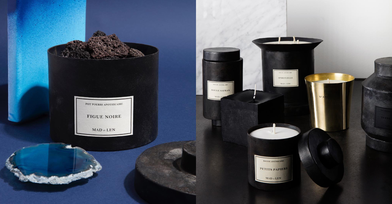 アロマグッズ MAD et LEN CANDLE VESTIMENTAL Mad et Len Scented Candle, 300g – Glasswing