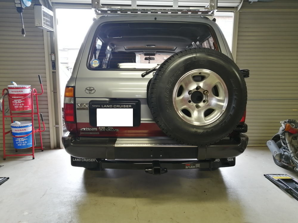 ギガテックス・モータース80ランクルにヒッチメンバーの取付け | ギガ