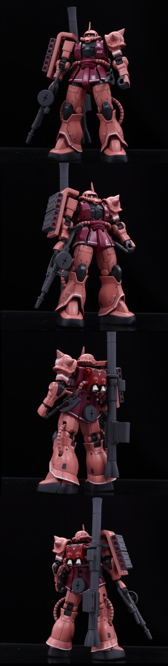 HG 1/144 シャア専用ザクII 赤い彗星Ver. ジ・オリジン 改修全塗装済み