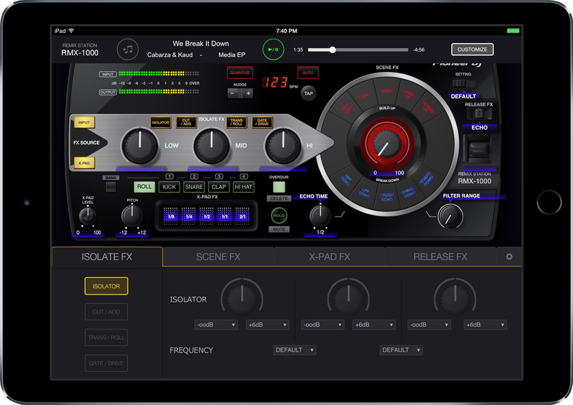 Pioneerのプロ仕様エフェクターがアプリになった。トラックを手軽に