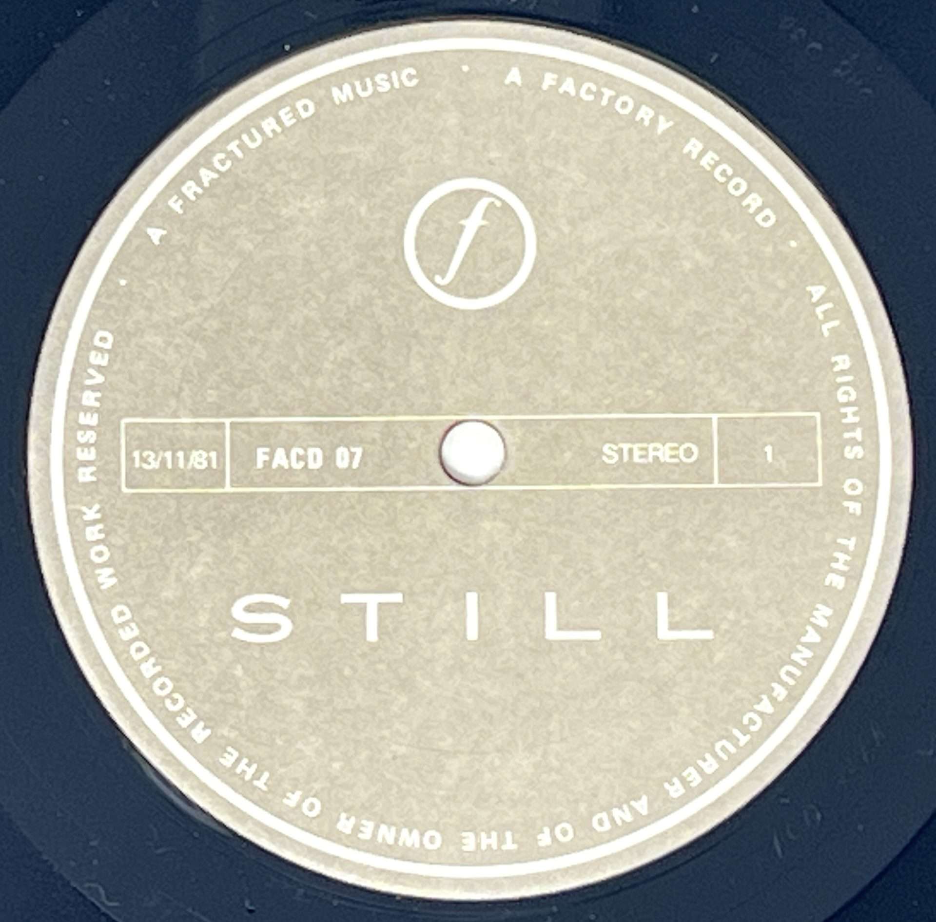 Joy Division – 'Still' Polygram Canadian 1st Edition / From Rob