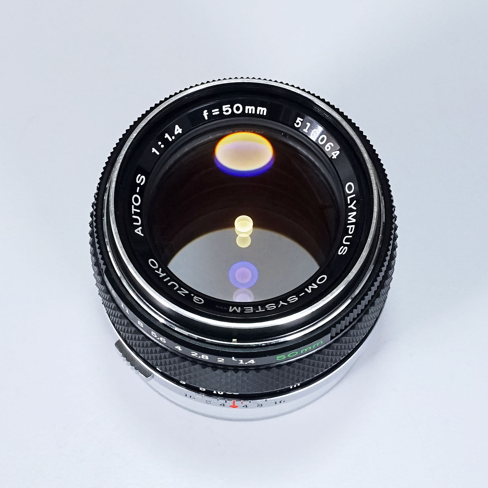 売り切れ OLYMPUS G.ZUIKO AUTO-S 50mm F1.4 銀枠（中古 OMマウント