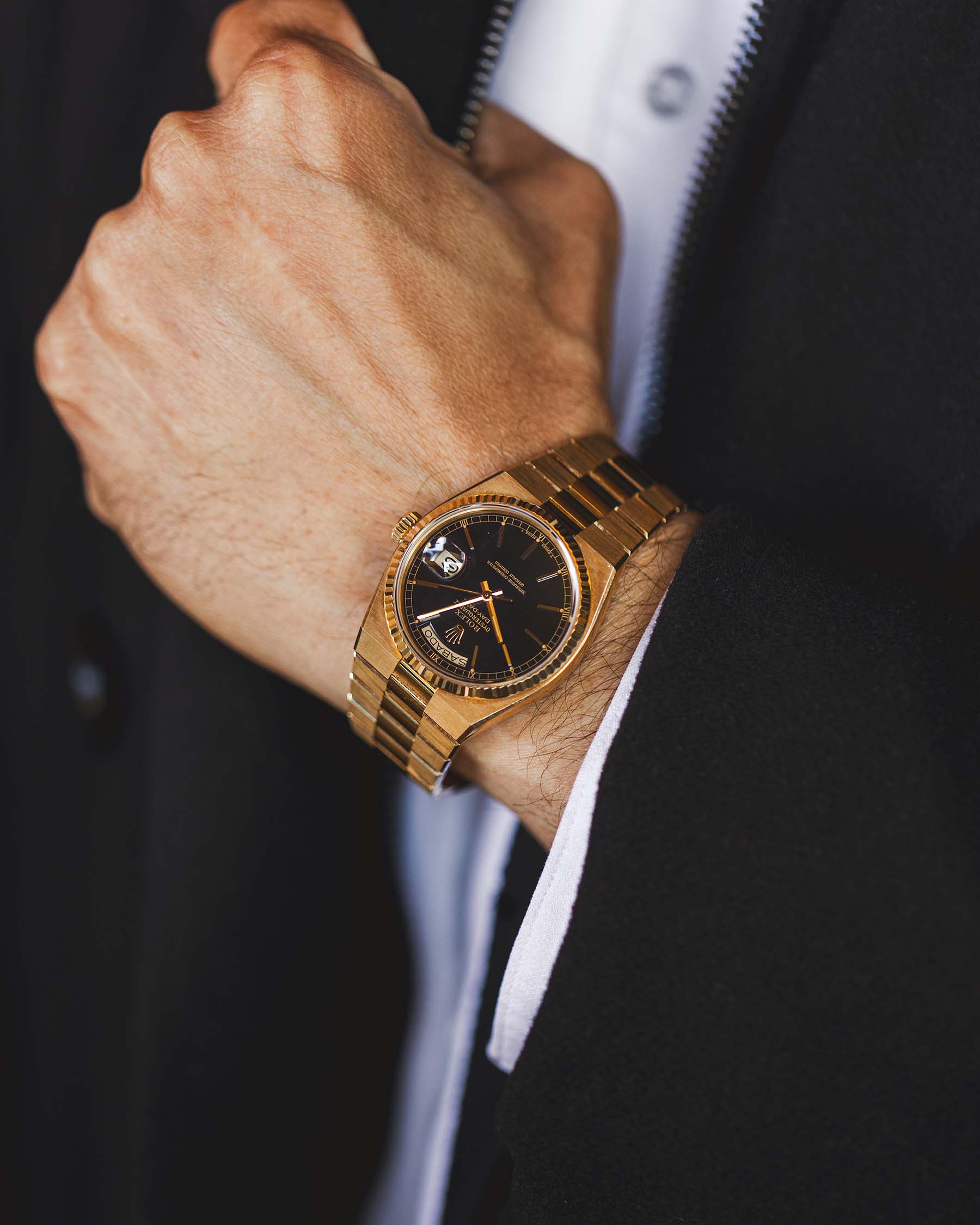 Rolex 18K YG Oyster Quartz Day Date ref 19018 circa 1980