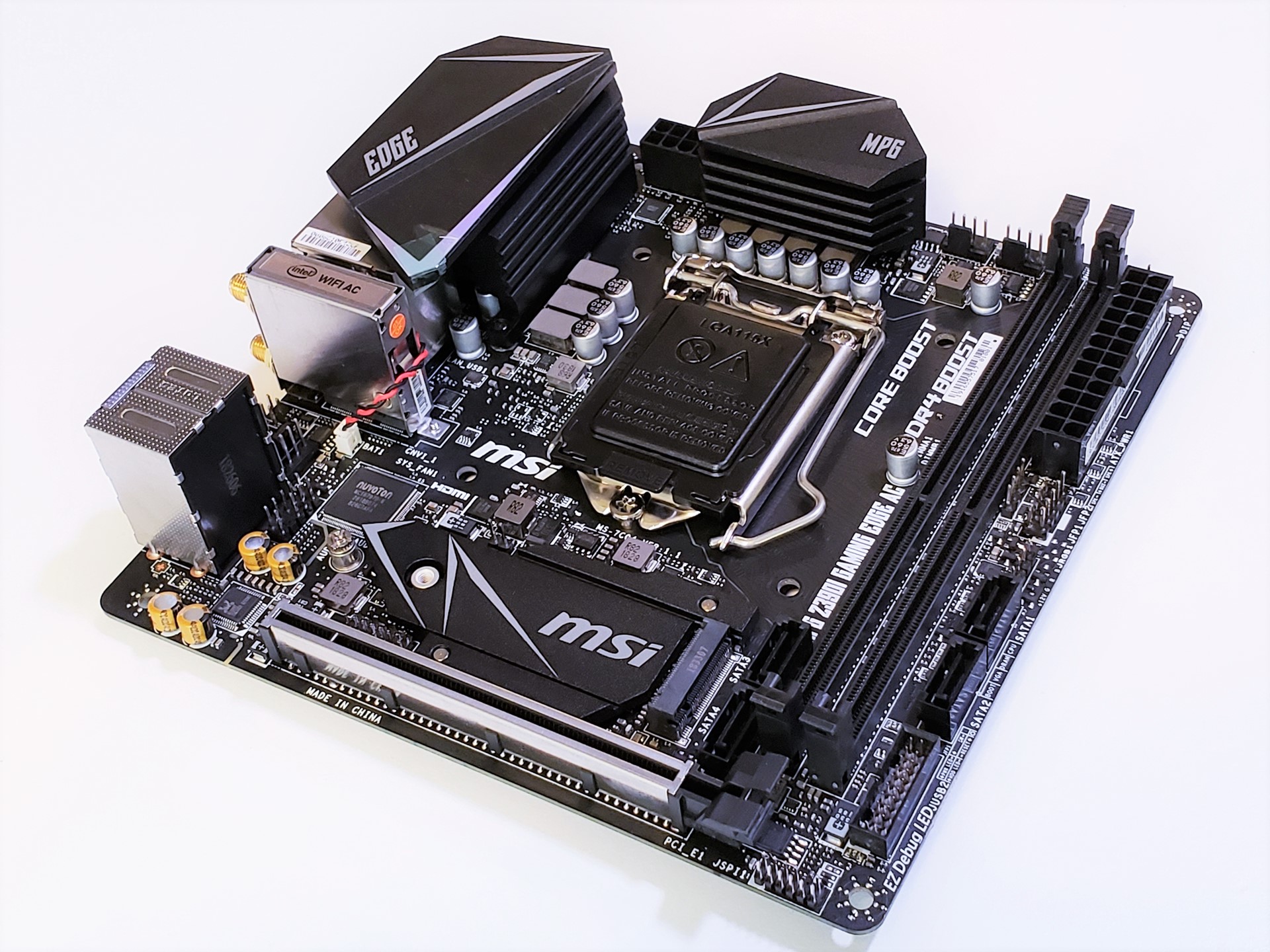 MSI MPG Z390I Gaming Edge AC Motherboard Review - Funky Kit