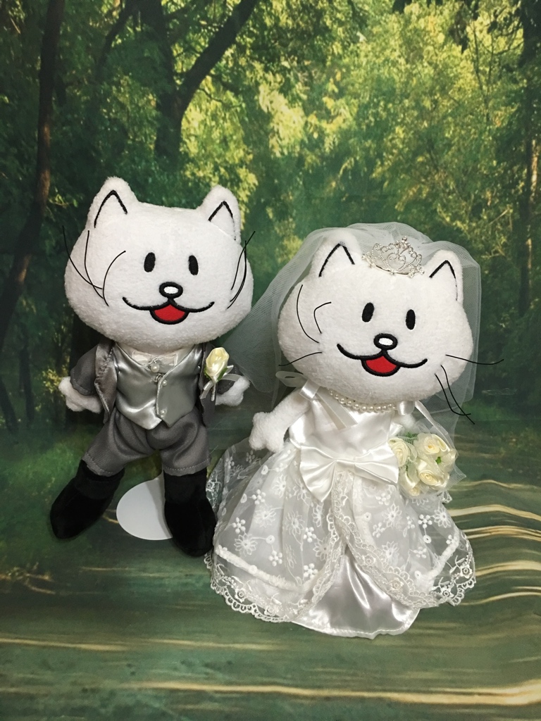 バンプオブチキンのニコルをウェルカムドールに（新婦衣装Mサイズ編