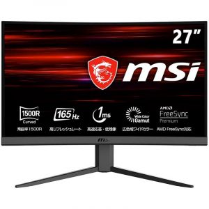 MSIが湾曲パネルのゲーミングモニター「Optix G24C4」「Optix G27C4