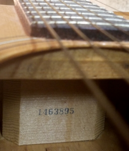 Yamaha FG Serial Numbers, Interior Markings, and Labels - 1966 to