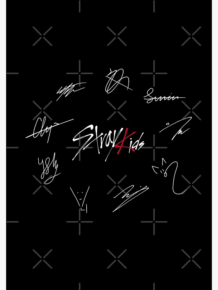 Stray Kids' Signatures (Red Version)