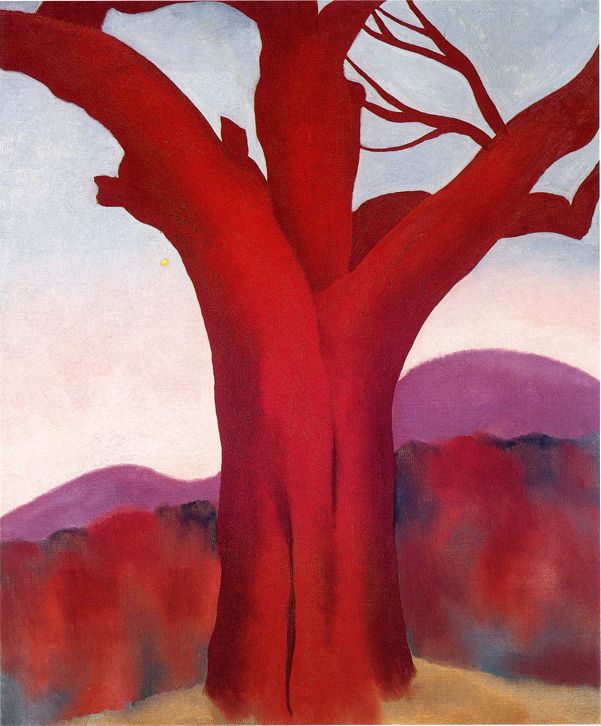Autumn Trees – The Chestnut Tree – Red, 1924 | The Georgia O