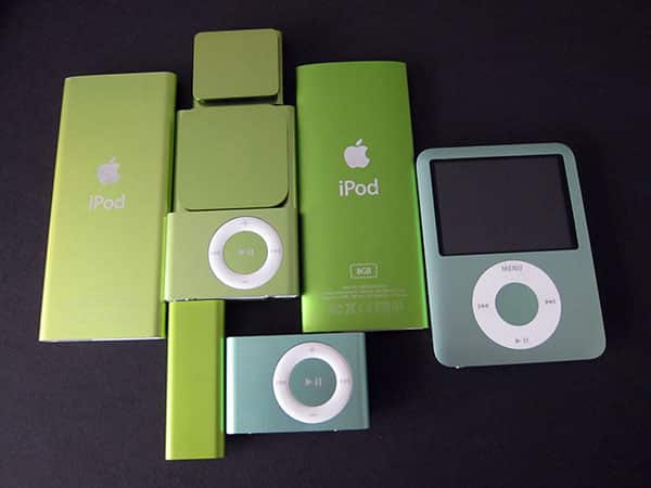 The history iPod Apple iPod nano mini iPod classic Touch 17台