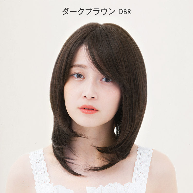 天使のレイヤーセミディ人毛MIX フルウィッグ ミディアム｜リネアストリア