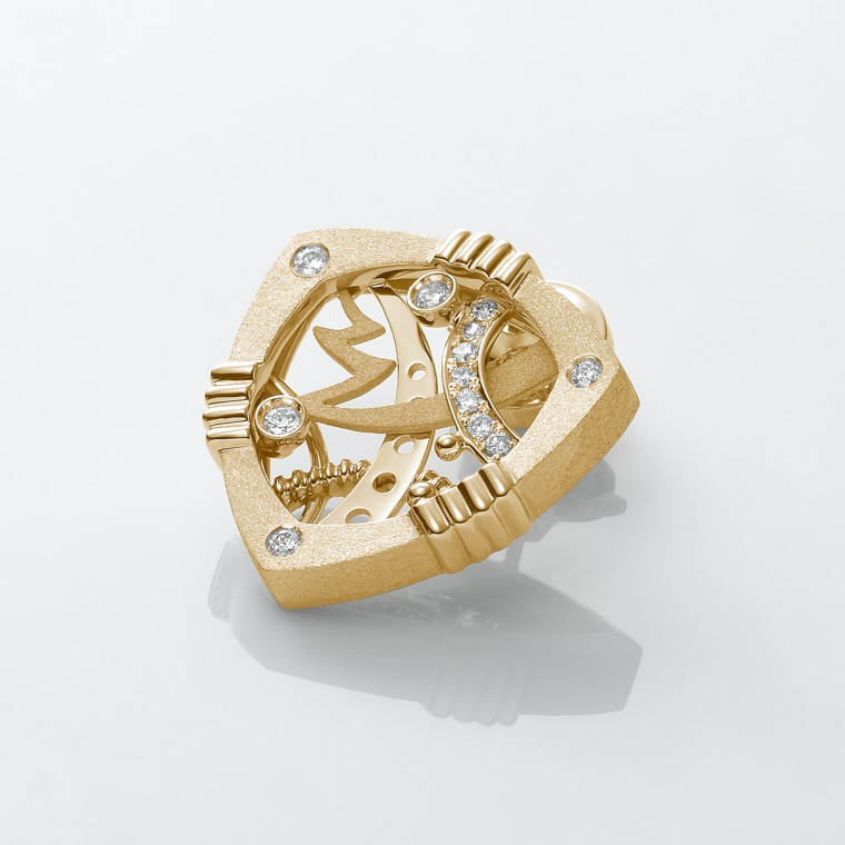 MM002]K18ダイヤモンド/ピンブローチ(ゴールド): Hyacca | IMAYO