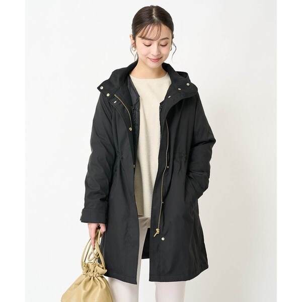 小さいサイズ】ダウンライナー付きマルチwayモッズコート/撥水加工